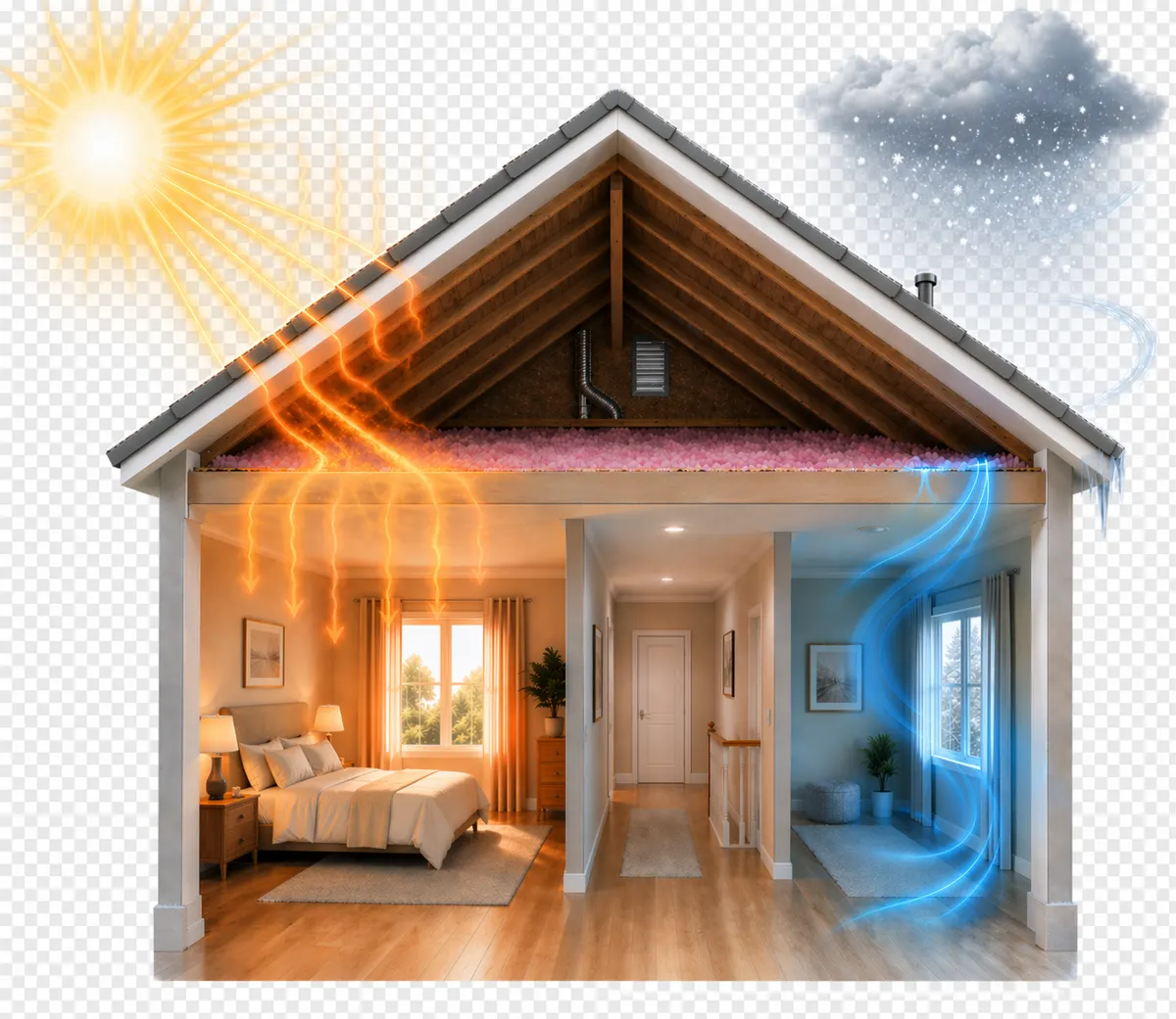 Hot upstairs room attic guide