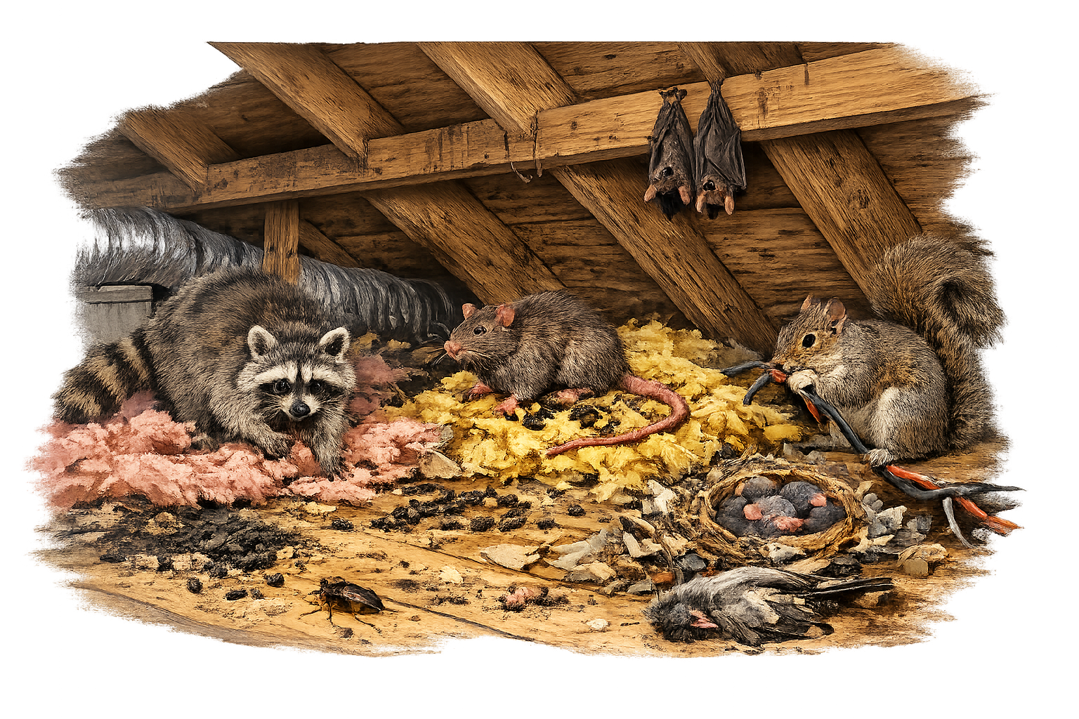 Signs of Attic Pest Contamination