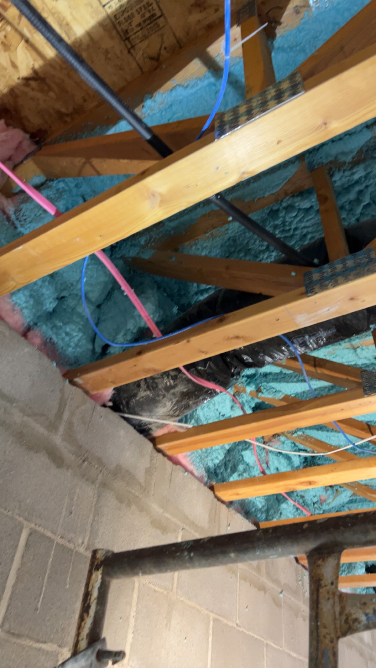Finished attic condition from American Fork before-and-after photo set 1