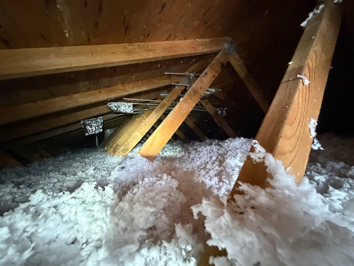 Finished attic condition from American Fork before-and-after photo set 2