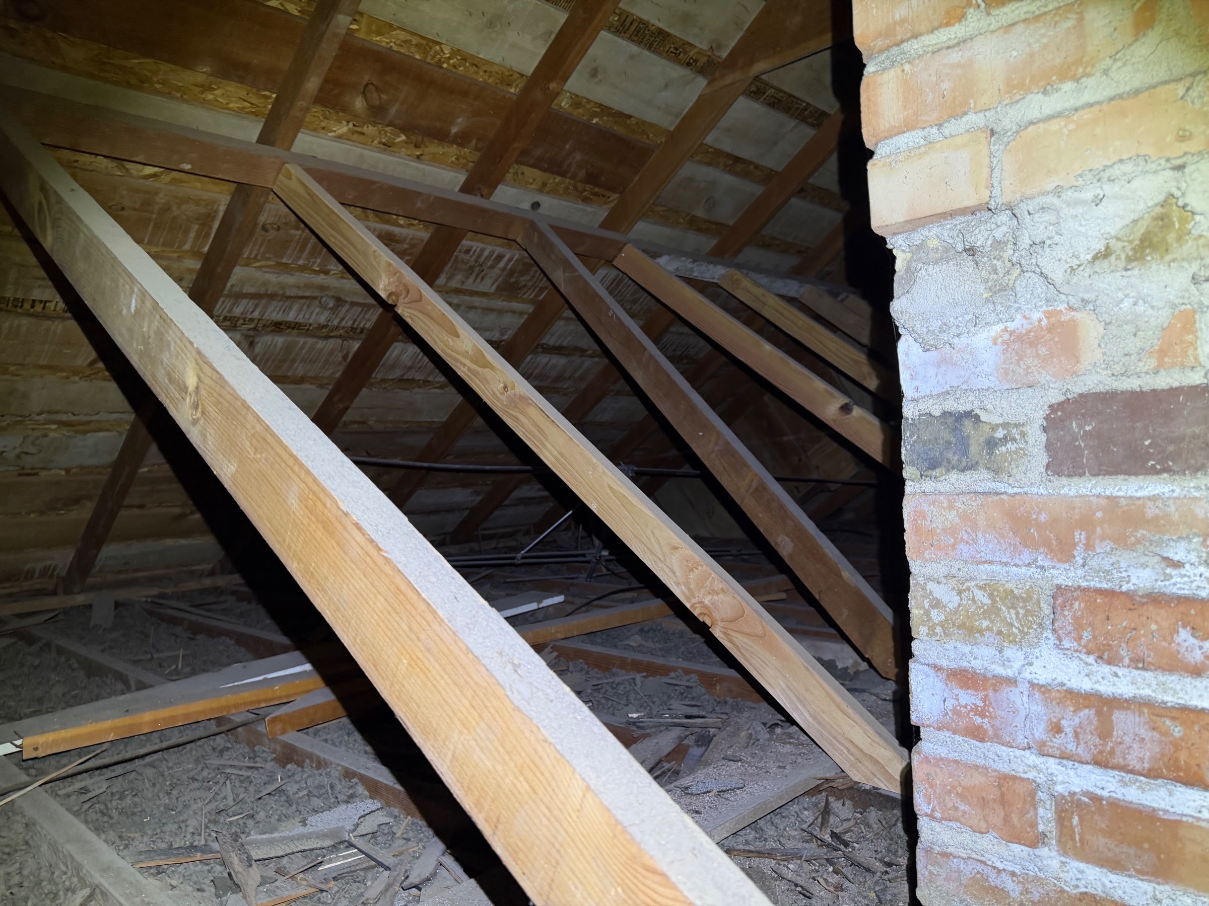 Before attic condition from American Fork before-and-after photo set 3