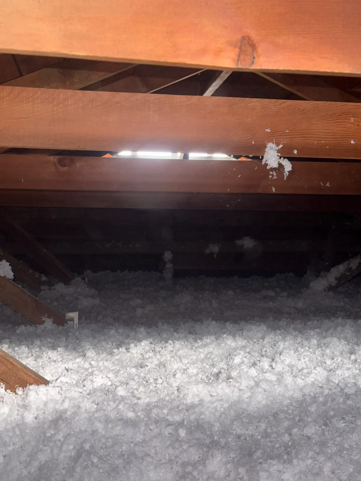Finished attic condition from Cottonwood Heights before-and-after photo set 1