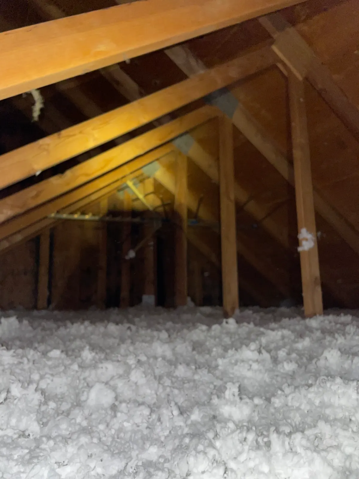 Finished attic condition from Cottonwood Heights before-and-after photo set 3
