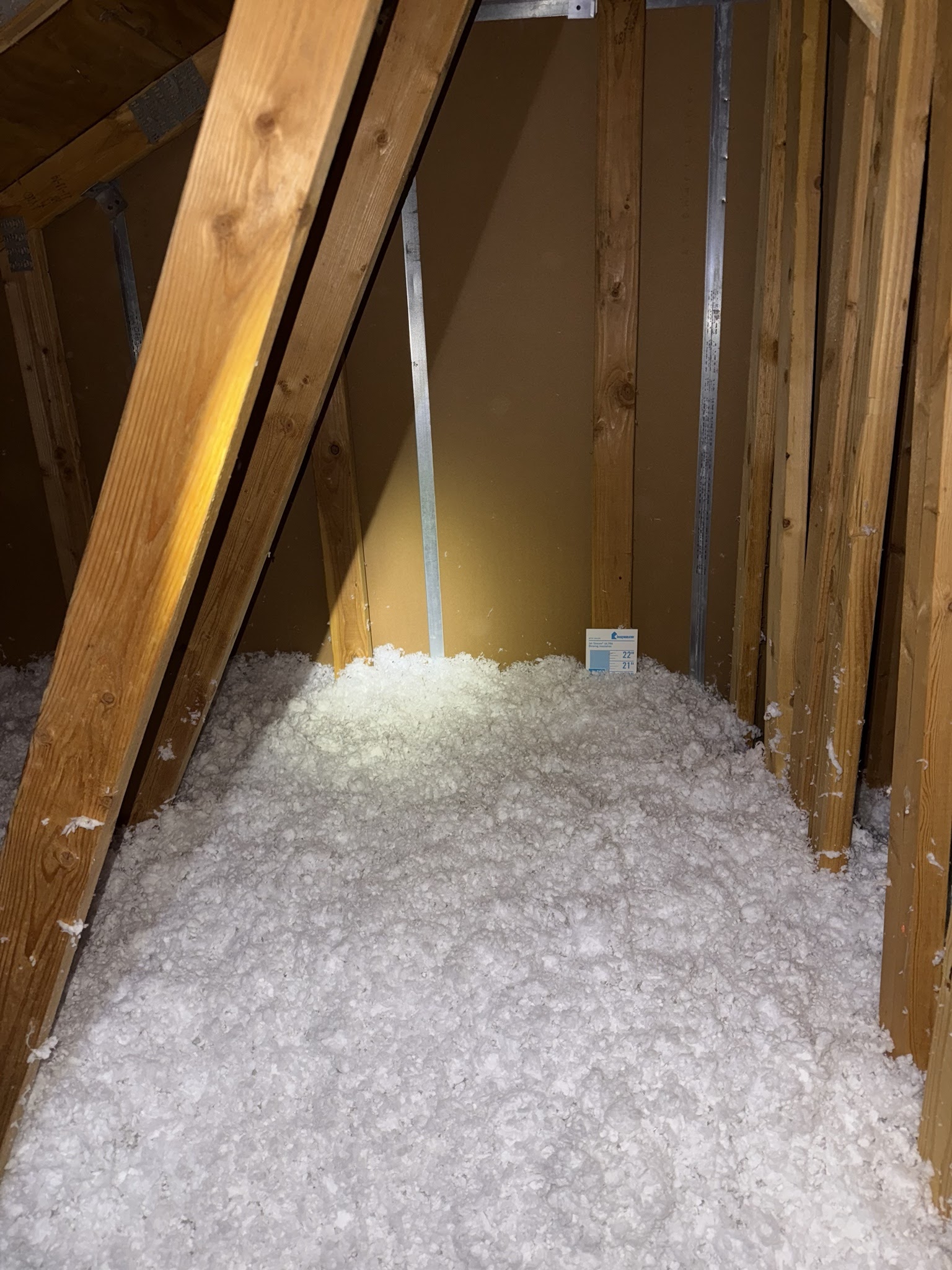 Finished attic condition from Draper before-and-after photo set 1