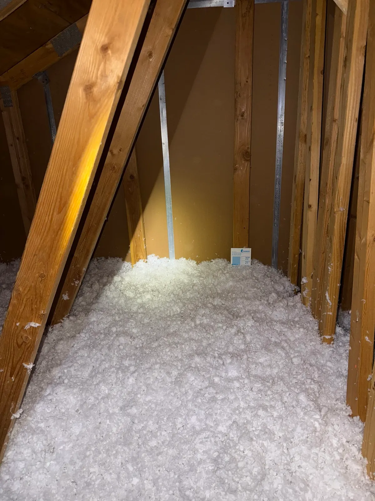 Finished attic condition from Draper before-and-after photo set 1