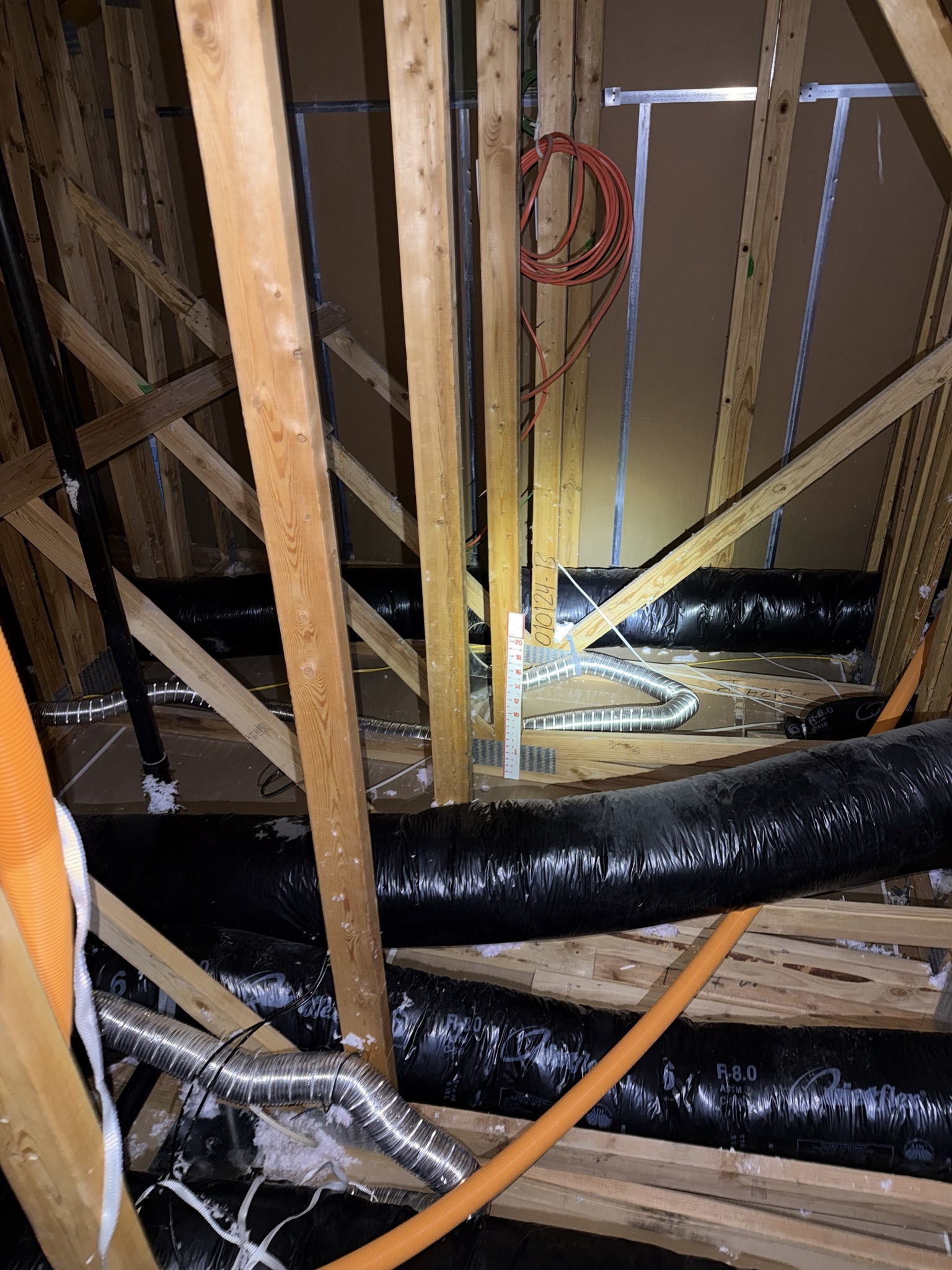 Before attic condition from Draper before-and-after photo set 1