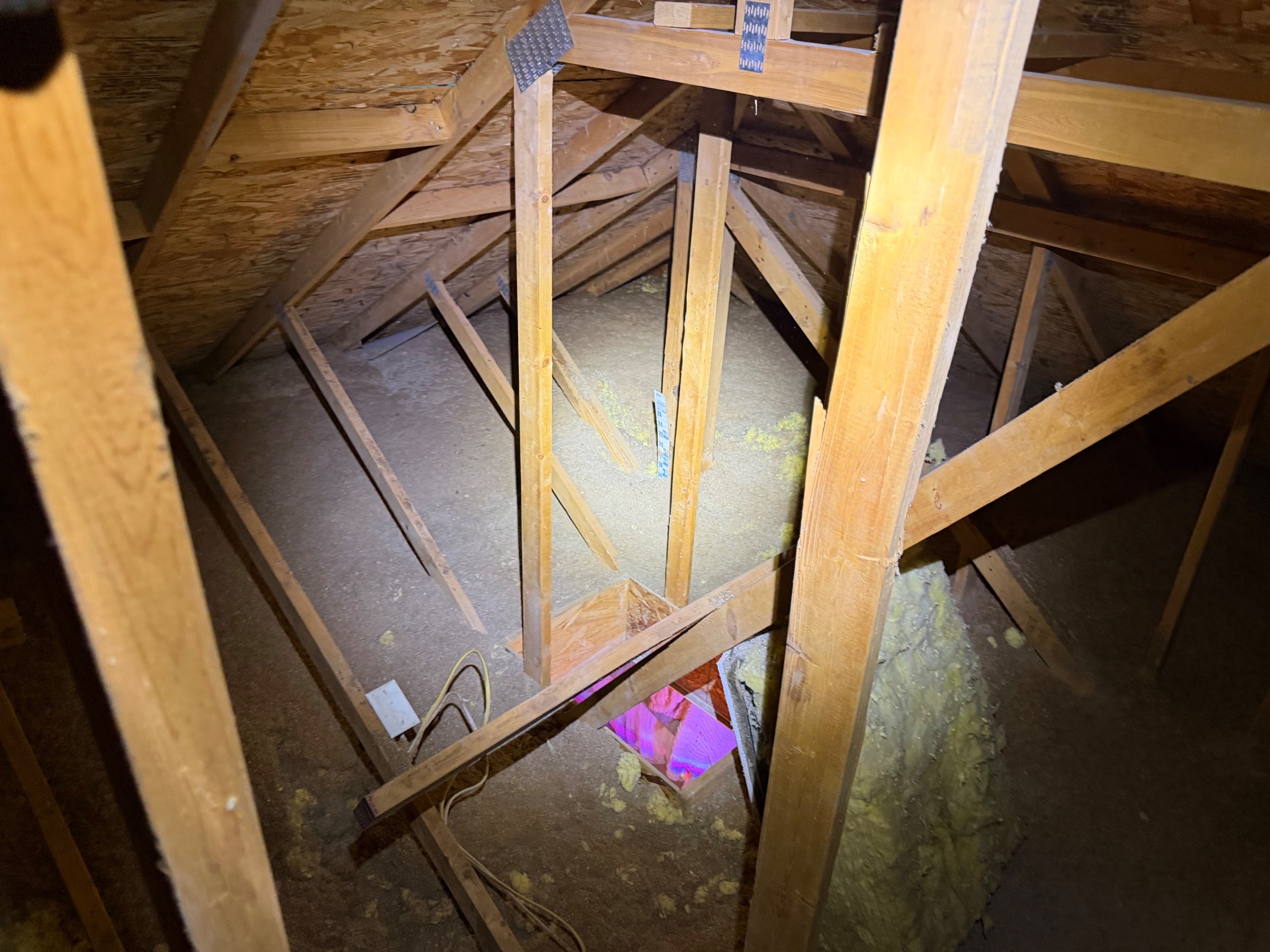 Before attic condition from Draper before-and-after photo set 2