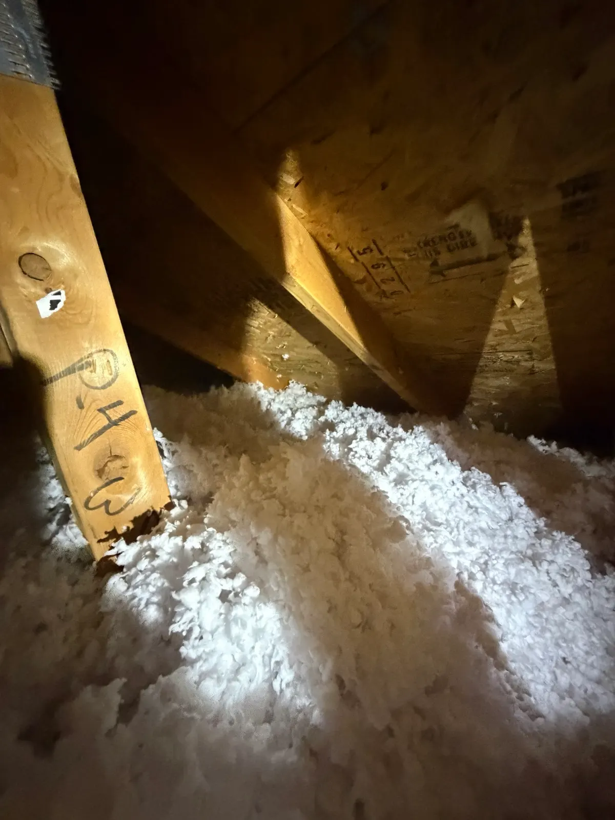 Finished attic condition from Draper before-and-after photo set 3