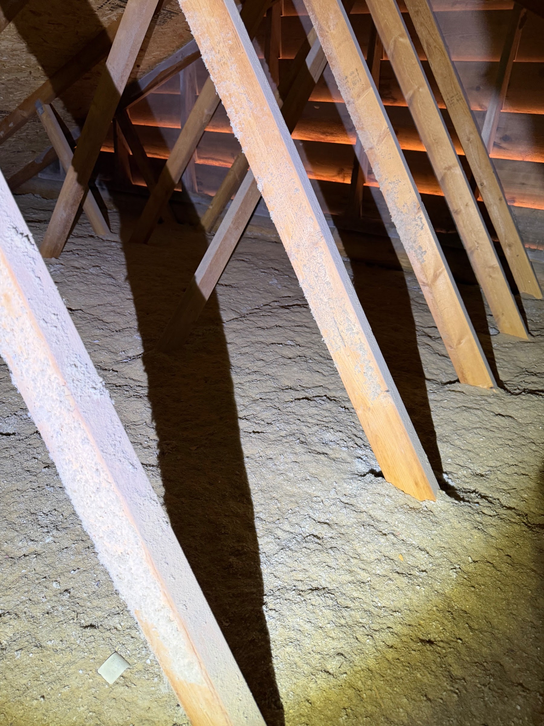 Before attic condition from Herriman before-and-after photo set 1