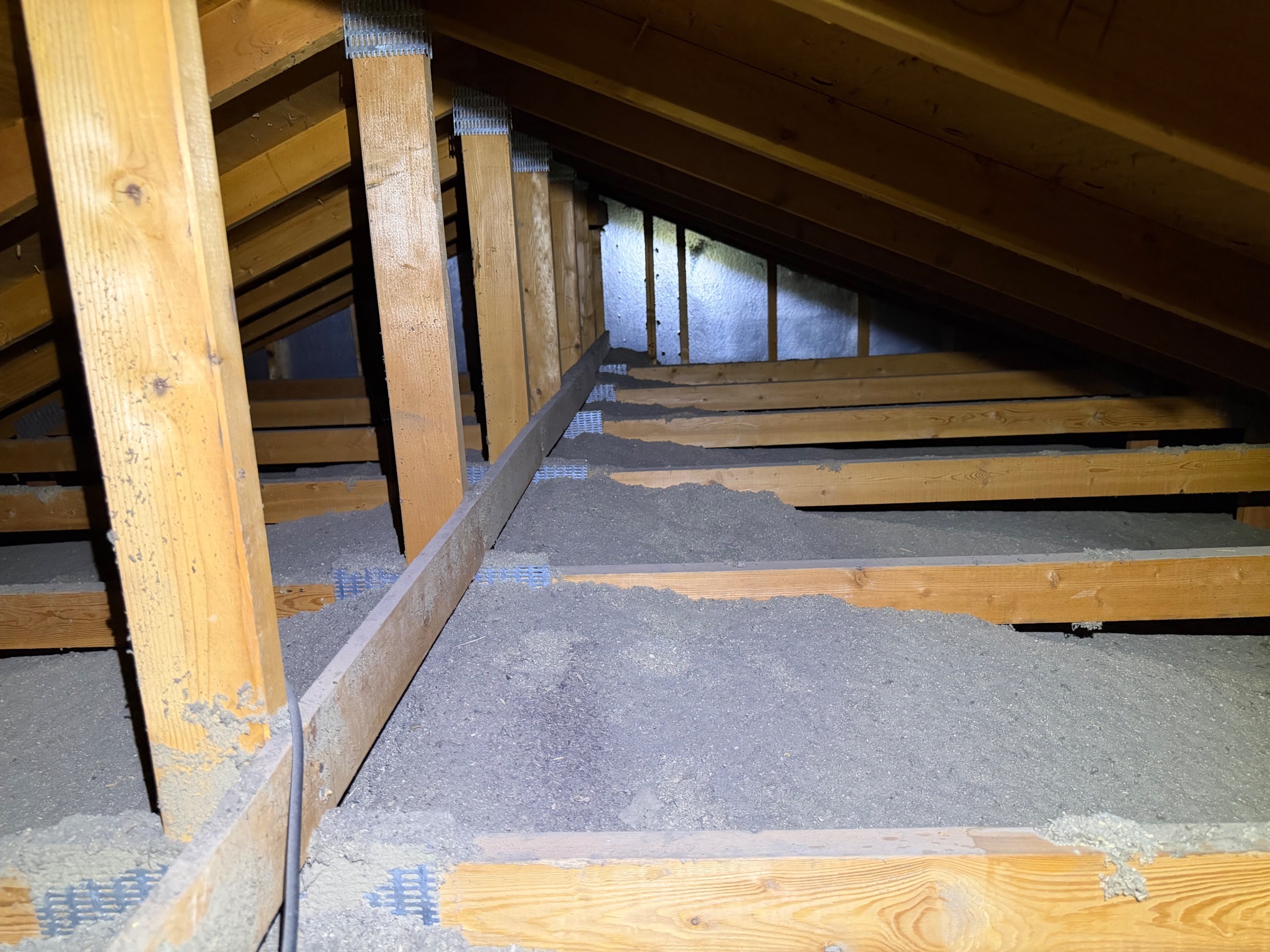 Before attic condition from Herriman before-and-after photo set 3
