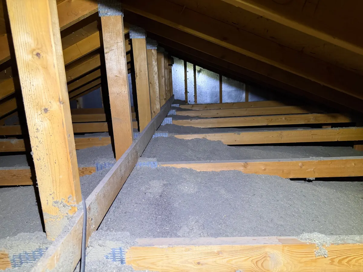 Before attic condition from Herriman before-and-after photo set 3