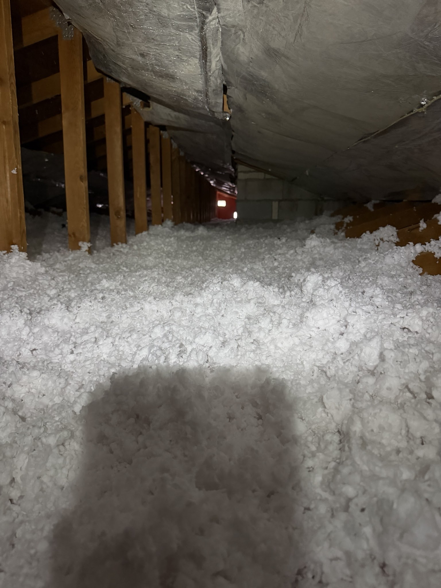 Finished attic condition from Millcreek before-and-after photo set 1