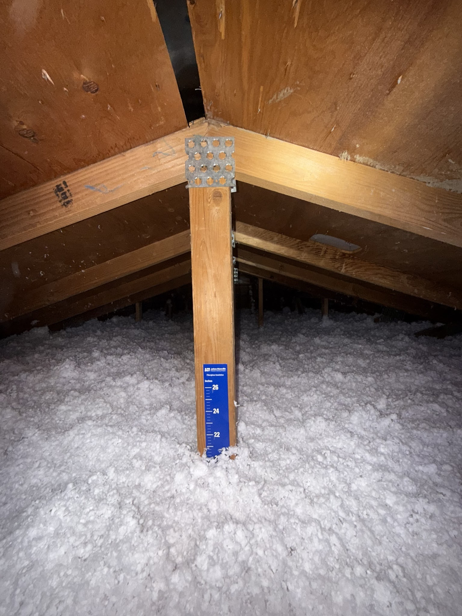 Finished attic condition from Millcreek before-and-after photo set 2