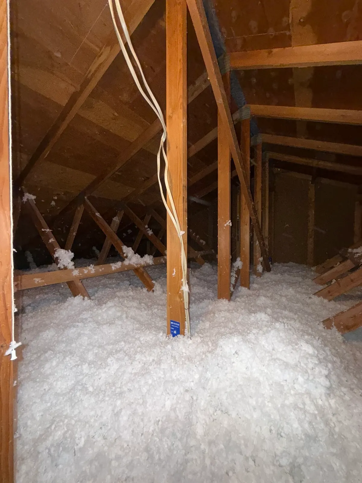 Finished attic condition from Millcreek before-and-after photo set 3