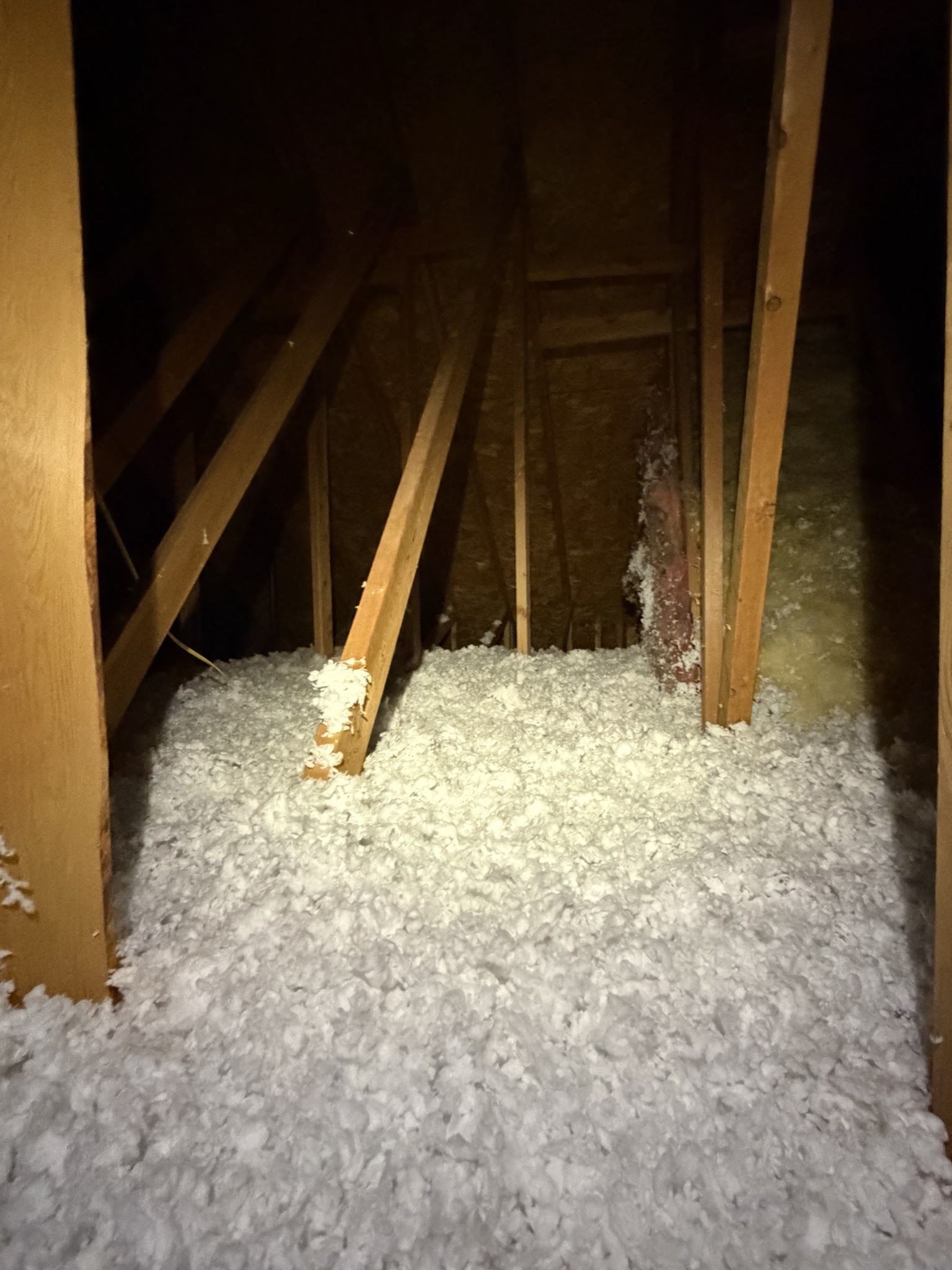 Finished attic condition from Sandy before-and-after photo set 2