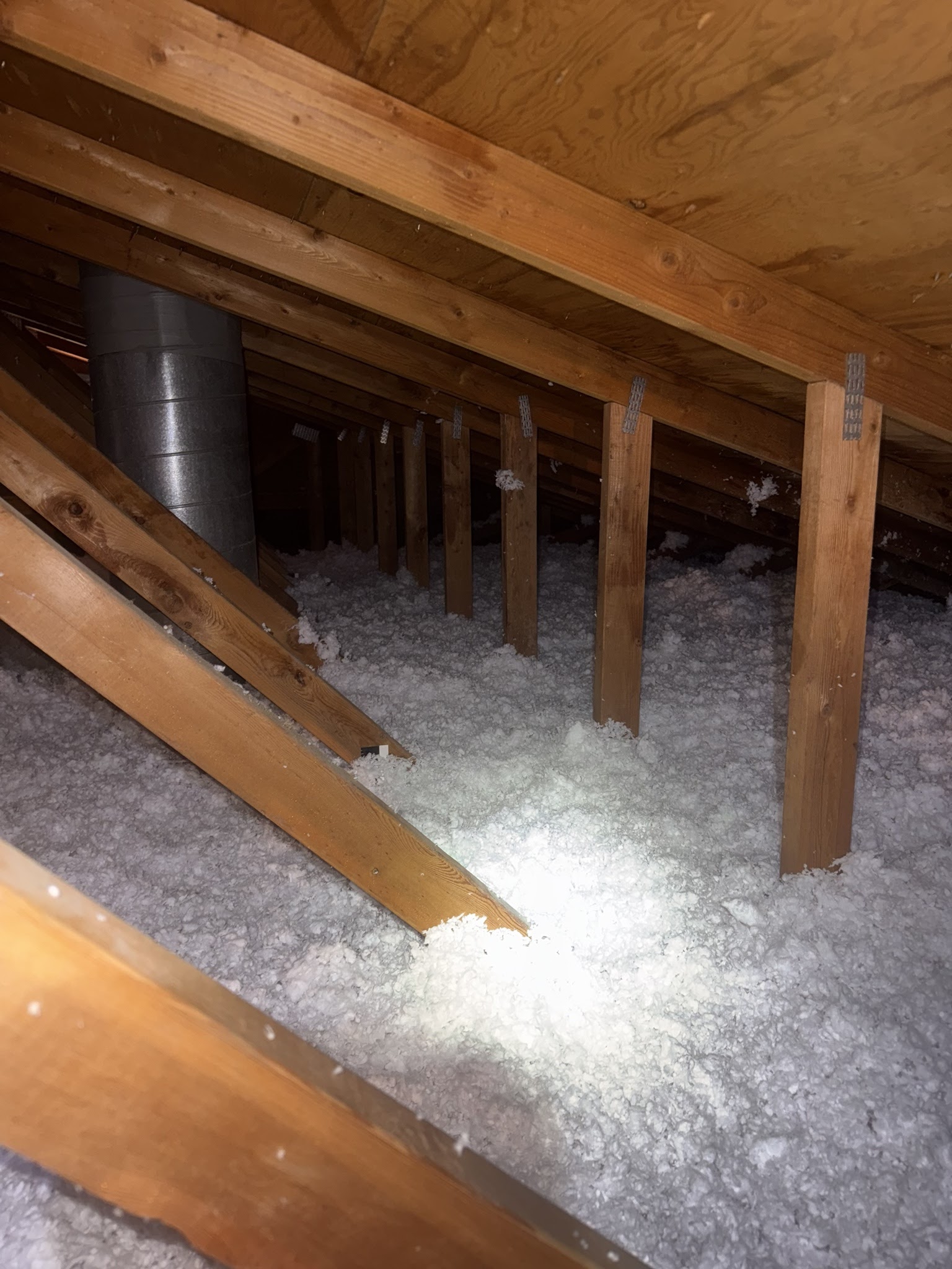 Finished attic condition from Sandy before-and-after photo set 3