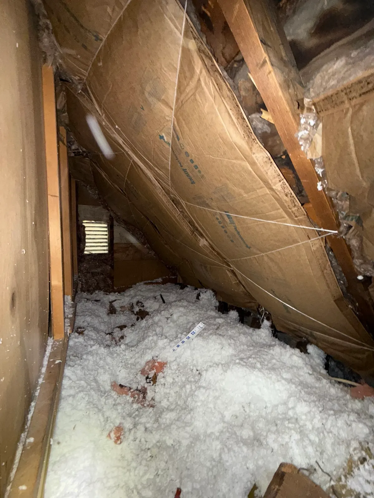 Finished attic condition from South Jordan before-and-after photo set 2
