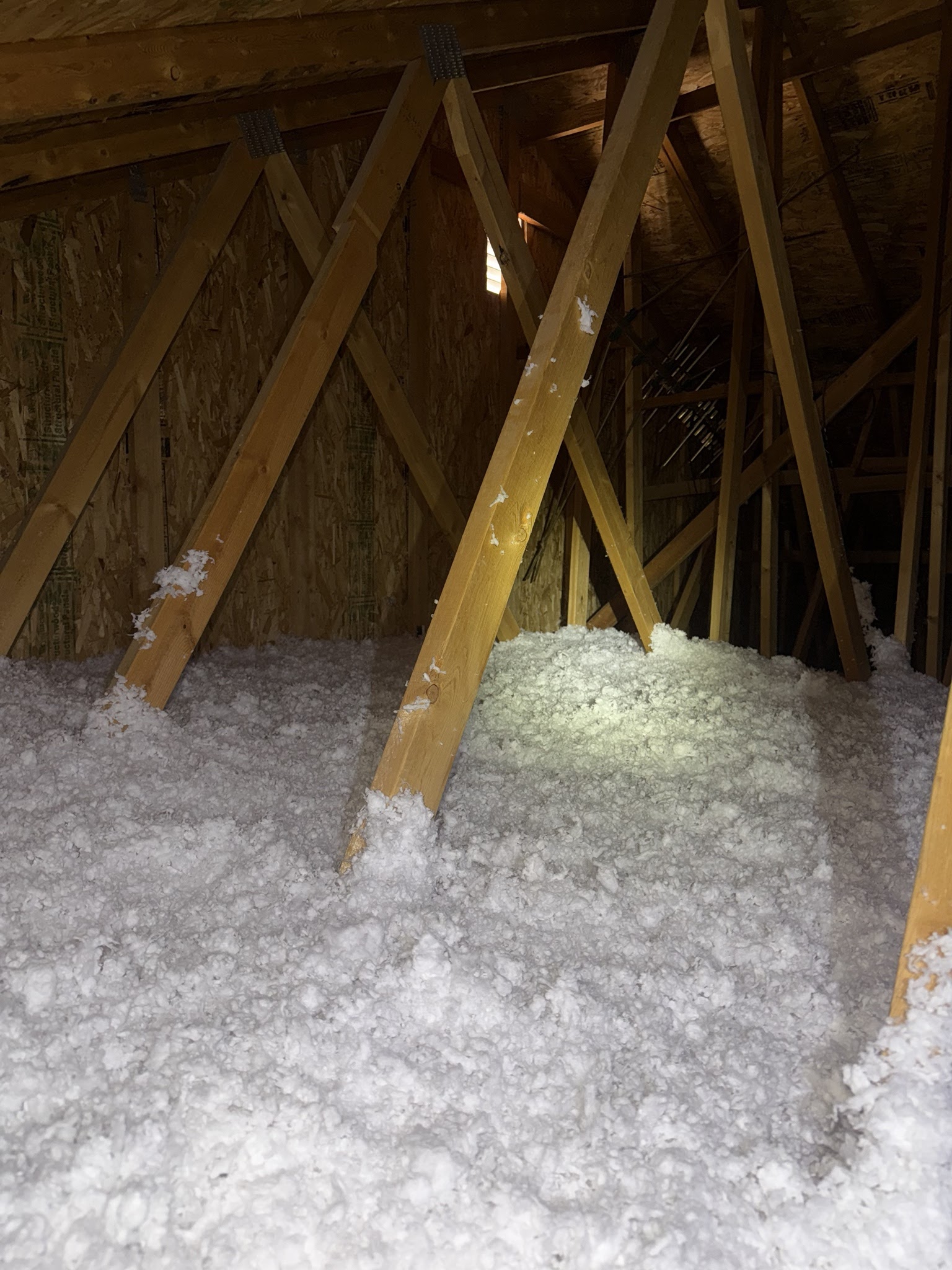 Finished attic condition from Sugar House before-and-after photo set 2
