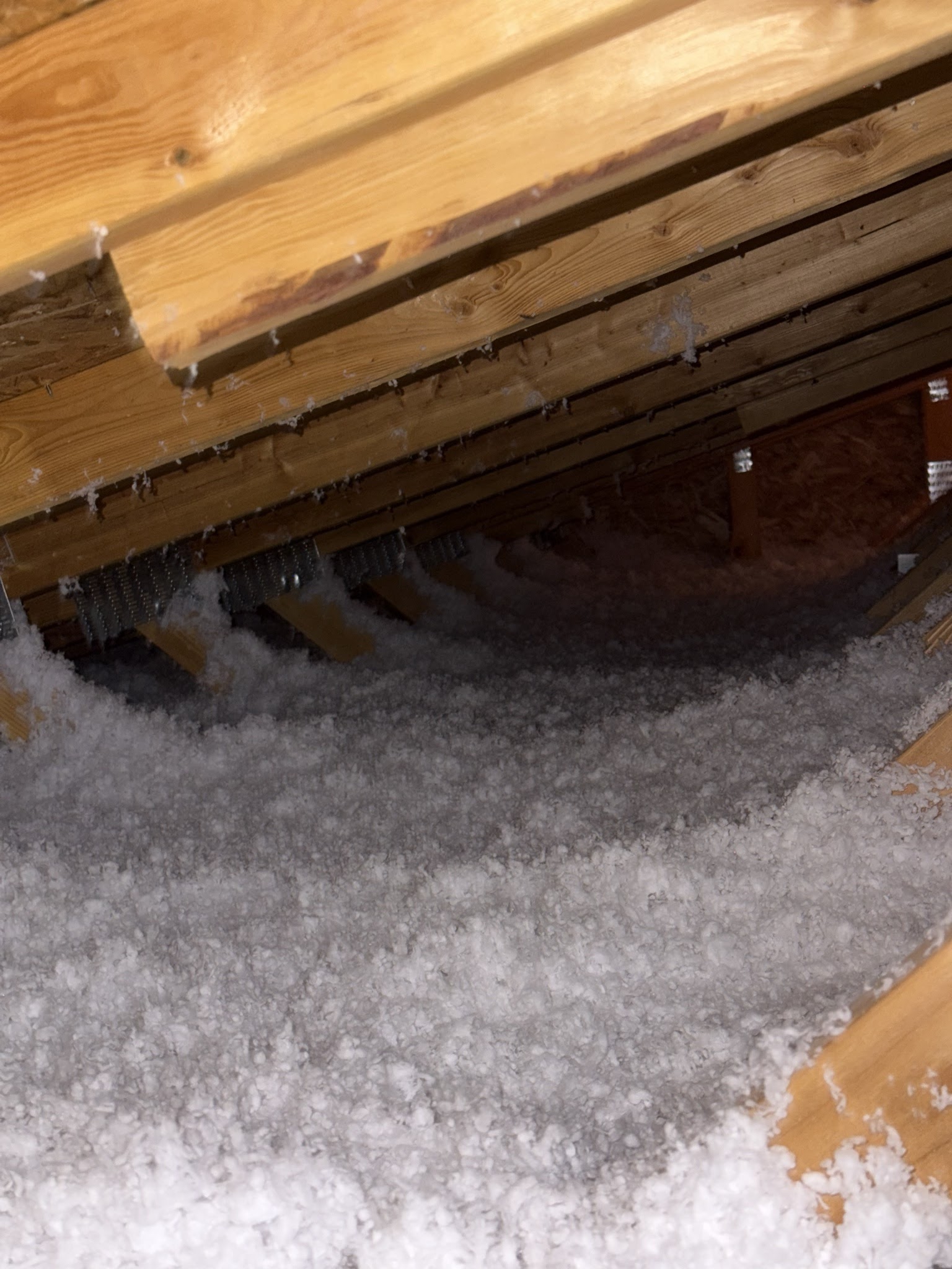 Finished attic condition from West Jordan before-and-after photo set 1