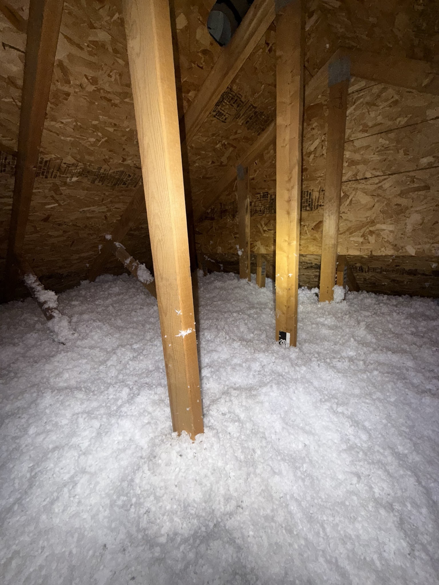 Finished attic condition from West Jordan before-and-after photo set 2