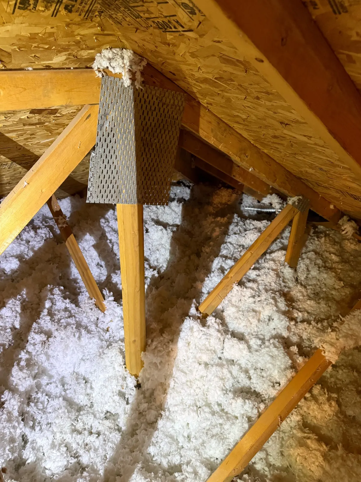 Before attic condition from West Jordan before-and-after photo set 2